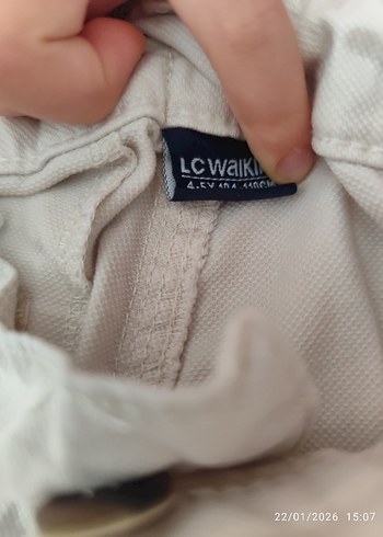 Düğmeli Beyaz Keten Erkek Çocuk Pantolon - Görsel 3