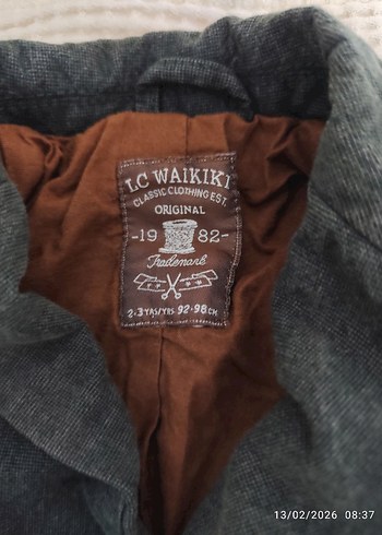 Erkek Çocuk haki yeşili Denim Ceket - Görsel 2