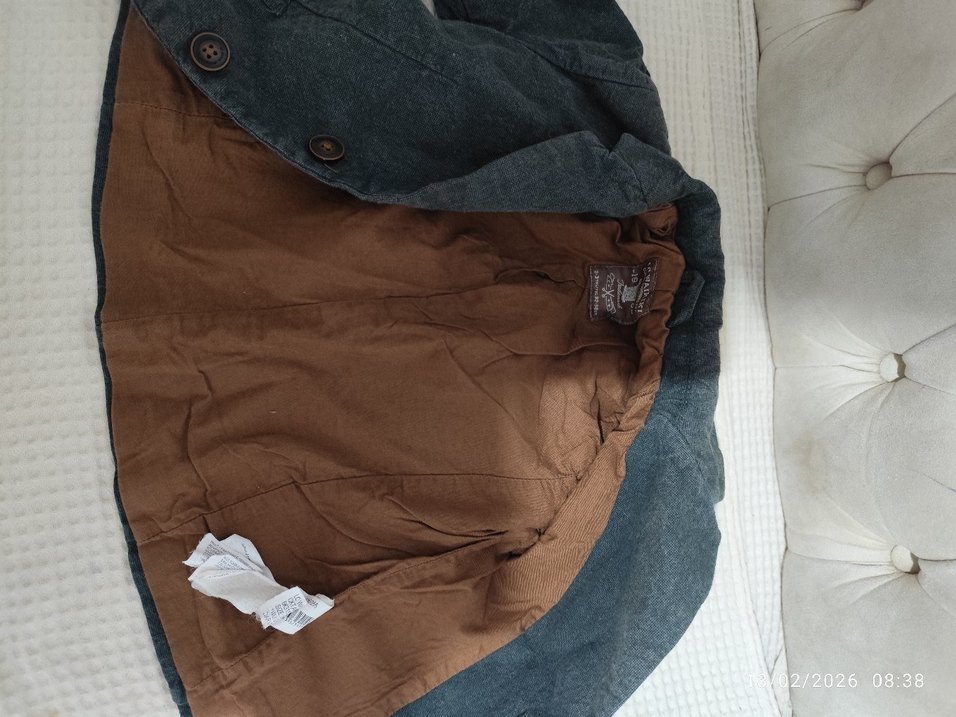 Erkek Çocuk haki yeşili Denim Ceket - Görsel 5