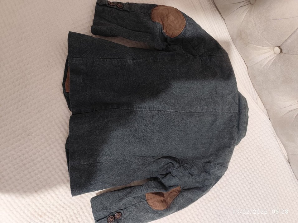 Erkek Çocuk haki yeşili Denim Ceket - Görsel 4