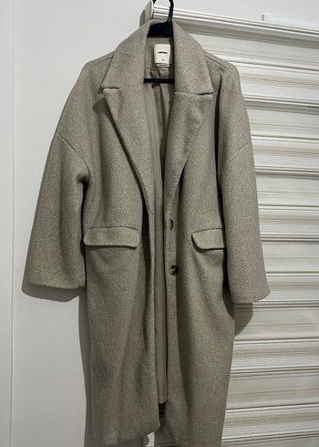 Bej Oversize Yün Kaban