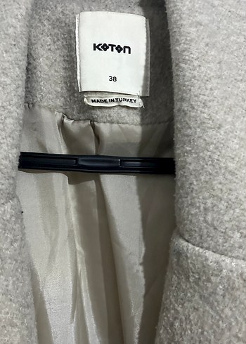 38 Beden camel Renk Bej Oversize Yün Kaban