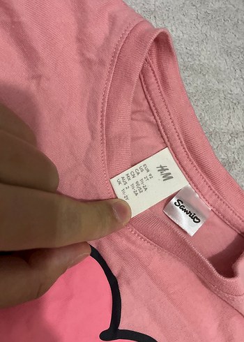 Kız Çocuk Pembe Kısa Kollu Baskılı Tişört - Görsel 2