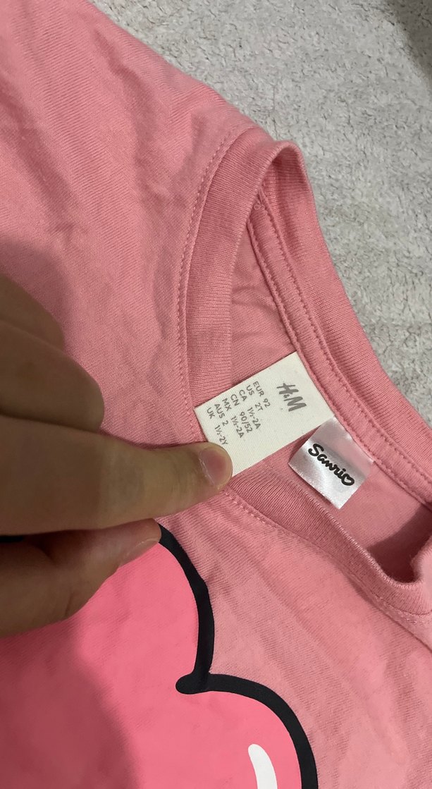 Kız Çocuk Pembe Kısa Kollu Baskılı Tişört - Görsel 2