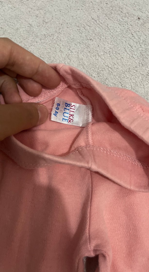 Pembe Kız Çocuk Tayt Elastik Bel - Görsel 2