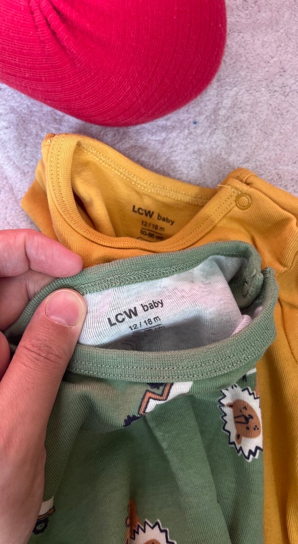 Uzun Kollu Erkek Bebek Yeşil Baskılı Body - Görsel 4