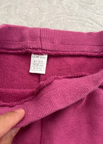 Kız Çocuk Pembe Rahat Kesim Eşofman Altı - Görsel 2