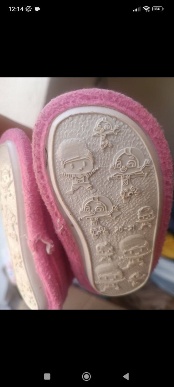 Kız Çocuk Pembe Nakışlı Sıcak Ev panduf - Görsel 2