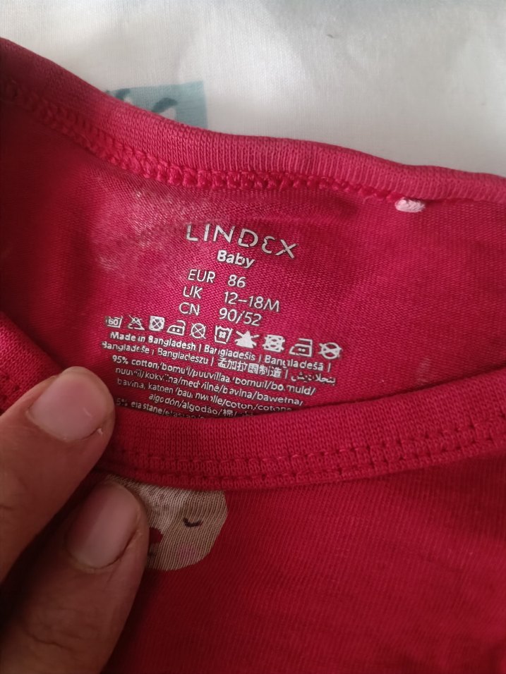 Kırmızı Pamuklu Uzun Kollu zıbın - Görsel 2