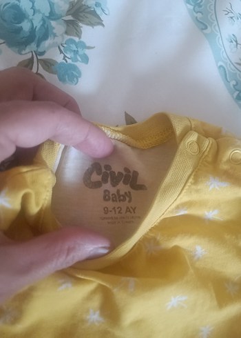 Sarı Bebek pijama takımı Uzun Kollu - Görsel 2