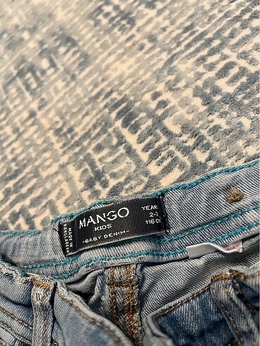 18-24 Ay Beden mavi Renk Mango kids kot pantolon
