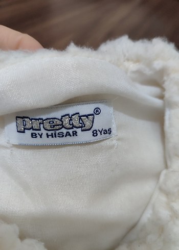 Kız Çocuk Beyaz Kürk Detaylı Bolero - Görsel 5