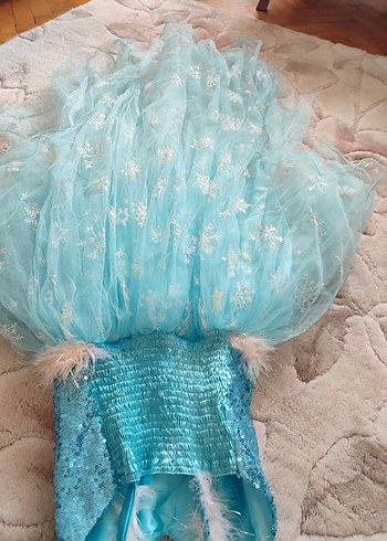 Bebek Önlüğü Turkuaz Canlı Desenli - Görsel 2