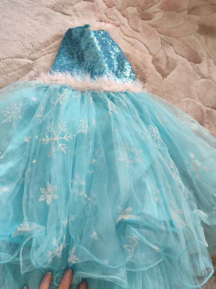 Bebek Önlüğü Turkuaz Canlı Desenli - Görsel 3