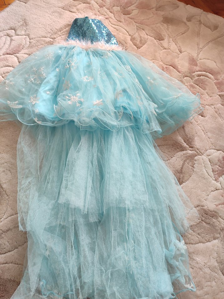 Bebek Önlüğü Turkuaz Canlı Desenli - Görsel 4