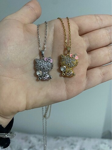 Accessorize swarovski taşlı hello kitty kolye