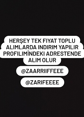 Herşey tek fiyat 