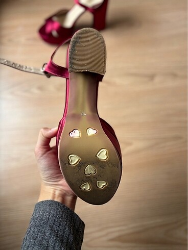 37 Beden Bordo platform topuklu ayakkabı