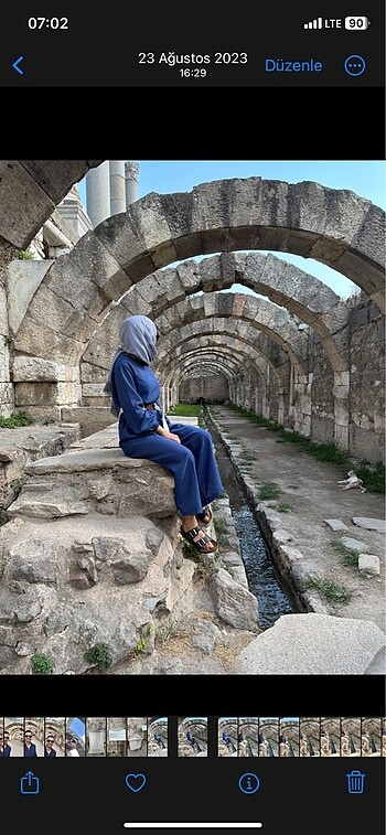 36 Beden lacivert Renk Trendyol modest tulum