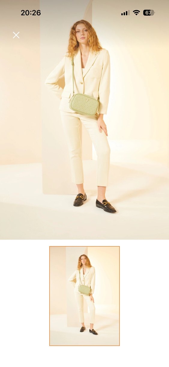 Yeşil pierre cardin çanta - Görsel 2