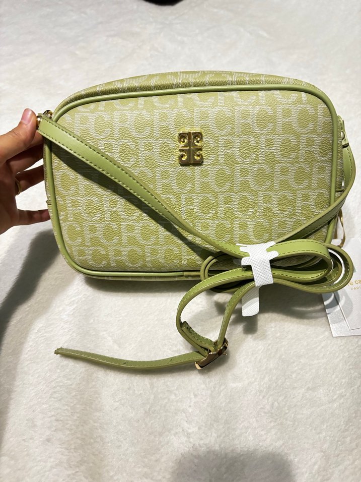 Yeşil pierre cardin çanta - Görsel 3