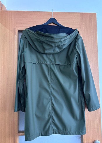 Kadın Haki Kapüşonlu Yağmurluk - Görsel 4