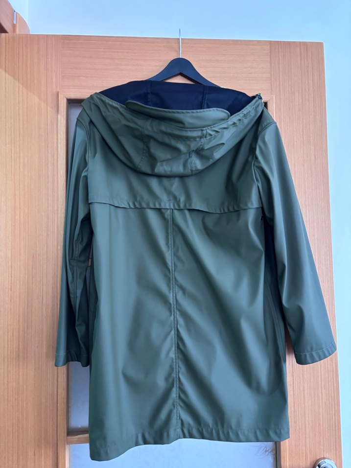 Kadın Haki Kapüşonlu Yağmurluk - Görsel 4
