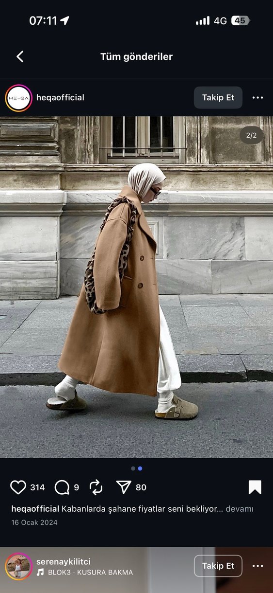 Lacivert Çift Düğmeli Uzun Kaban - Görsel 3