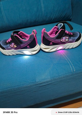 Kız Çocuk Renkli Skechers Spor Ayakkabı - Görsel 6
