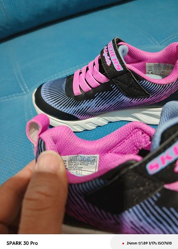 Kız Çocuk Renkli Skechers Spor Ayakkabı - Görsel 4