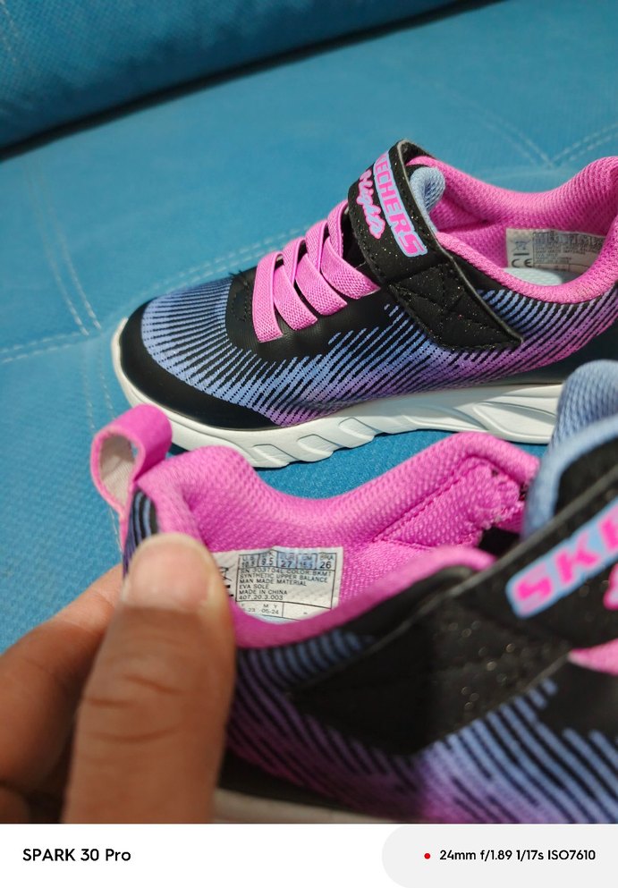 Kız Çocuk Renkli Skechers Spor Ayakkabı - Görsel 4