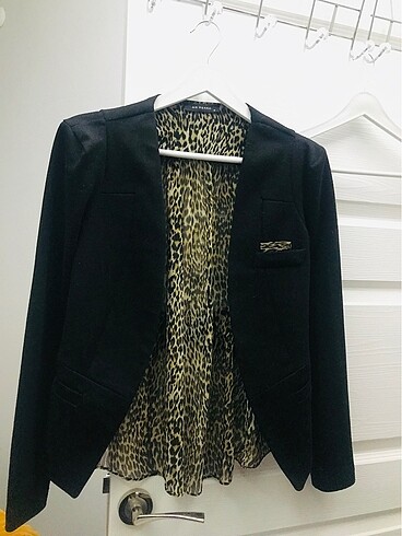 Zara Leopar tülü blazer