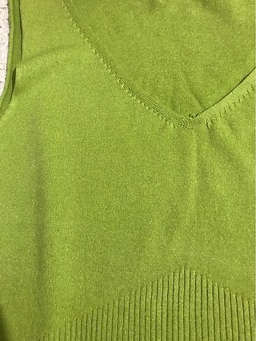 s Beden yeşil Renk Askılı bluz