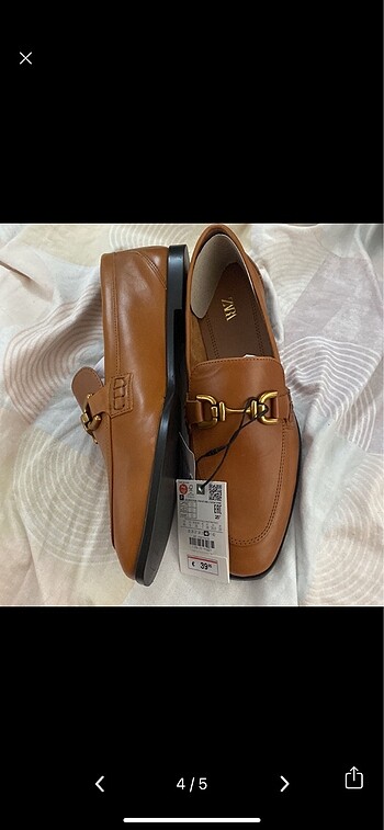 40 Beden kahverengi Renk Deri Loafer/Oxford Ayakkabı