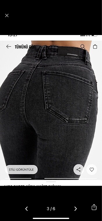 m Beden Ekstra Yüksek Bel Skinny Jean