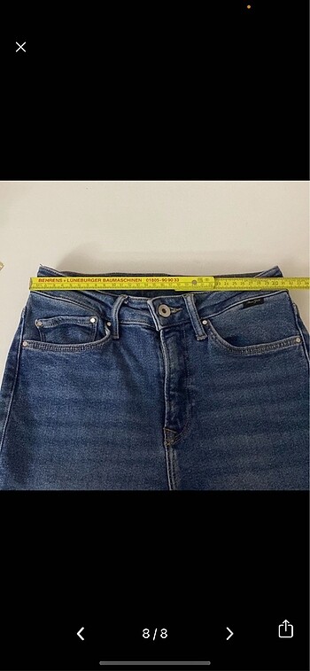 26 Beden Mavi Serenay Gold Super Skinny Jean