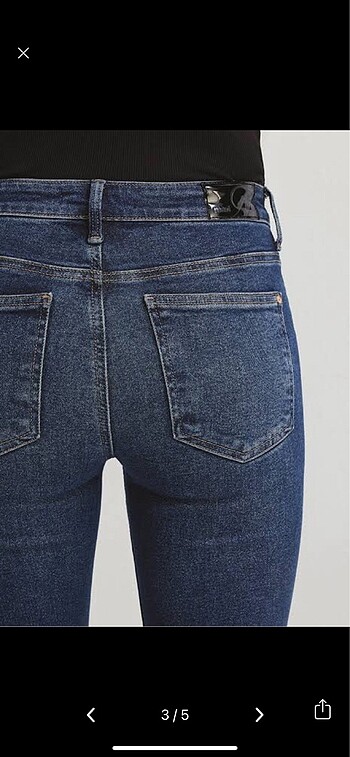 27 Beden Mavi Maria Gold Shape Flare Jean 27/30