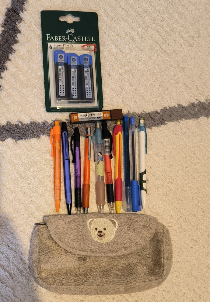 Ayıcıklı kalemlik, uçlu kalem ve uç hediyeli - Görsel 3
