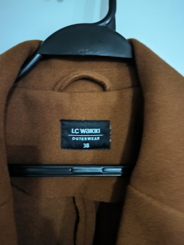 Lcwaikiki Kahverengi Kaşe Kaban - Görsel 3