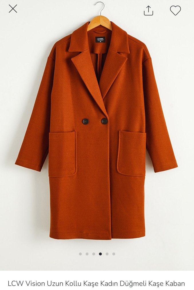 Lcwaikiki Kahverengi Kaşe Kaban - Görsel 4