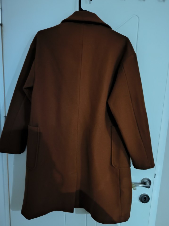 Lcwaikiki Kahverengi Kaşe Kaban - Görsel 2