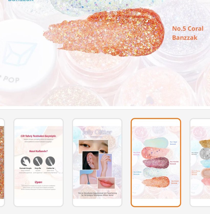 Missha simli jel far coral banzzak - Görsel 4