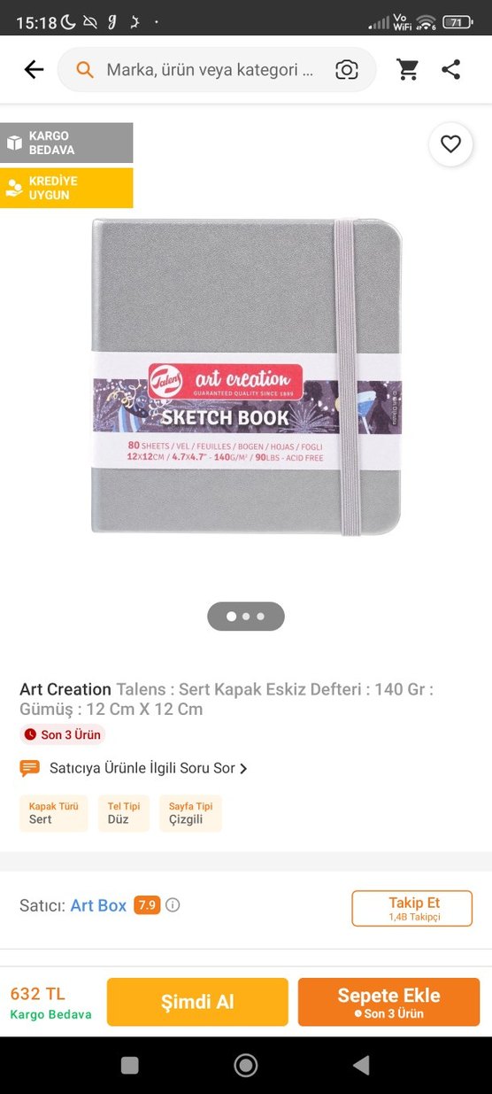 Gri Sert Kapaklı Eskiz Defteri (yeni) - Görsel 4