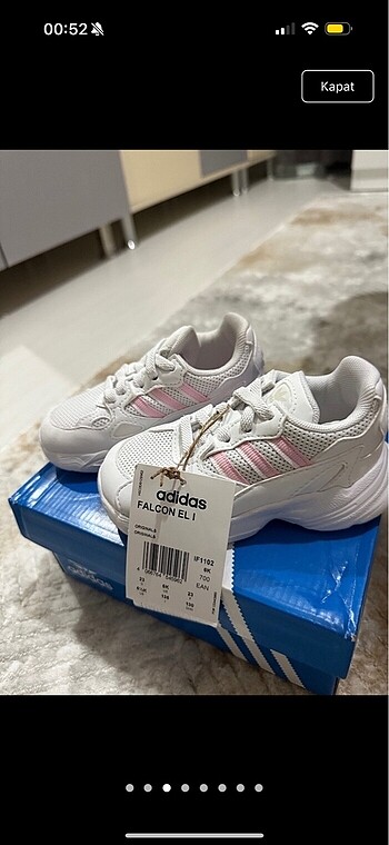 Adidas falcon el bebek spor ayakkabı