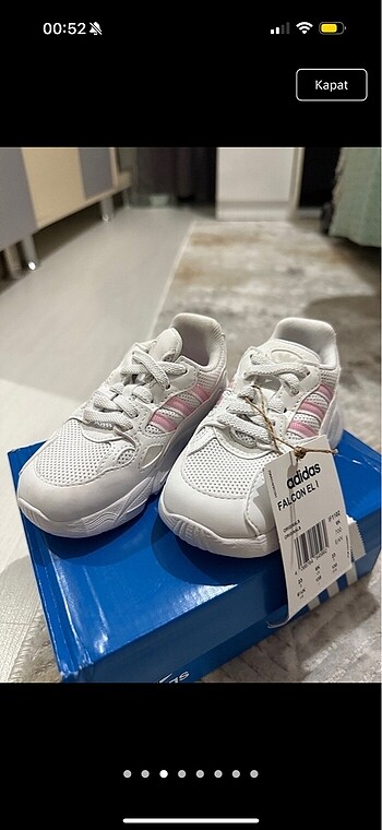 23 Beden Adidas falcon el bebek spor ayakkabı