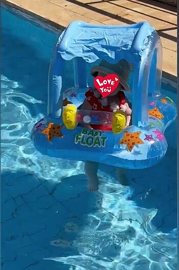 Fisher Price Baby float gölgelikli deniz simidi