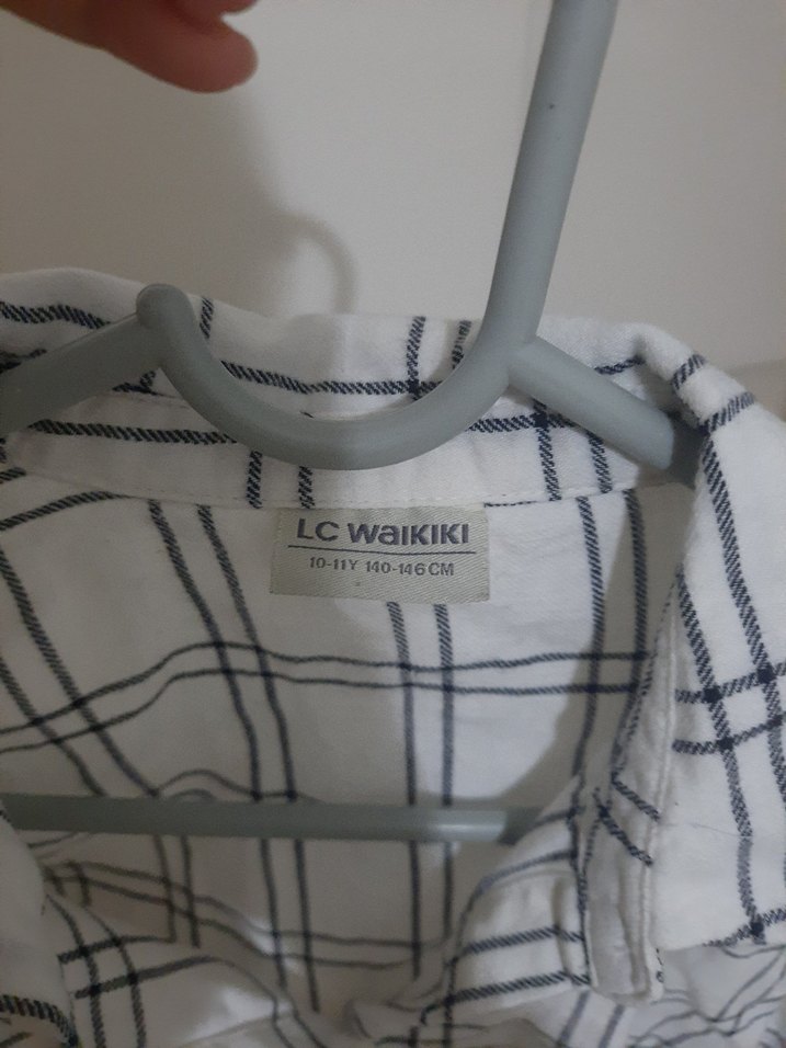 Gri Ekose Desenli Uzun Kollu Gömlek - Görsel 3