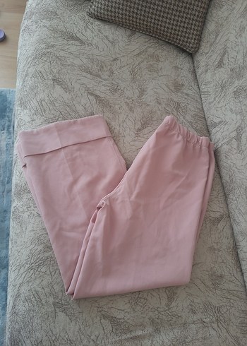 Diğer Pembe Midi Kadın Kumaş Pantolon