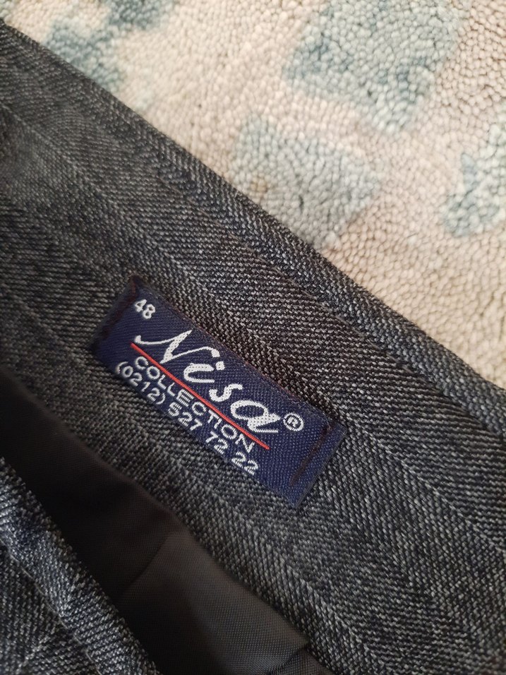 Gri Kadın Uzun Pilili Denim Etek - Görsel 2