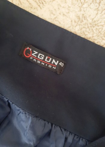 Lacivert Drapeli Uzun Kadın Etek - Görsel 3